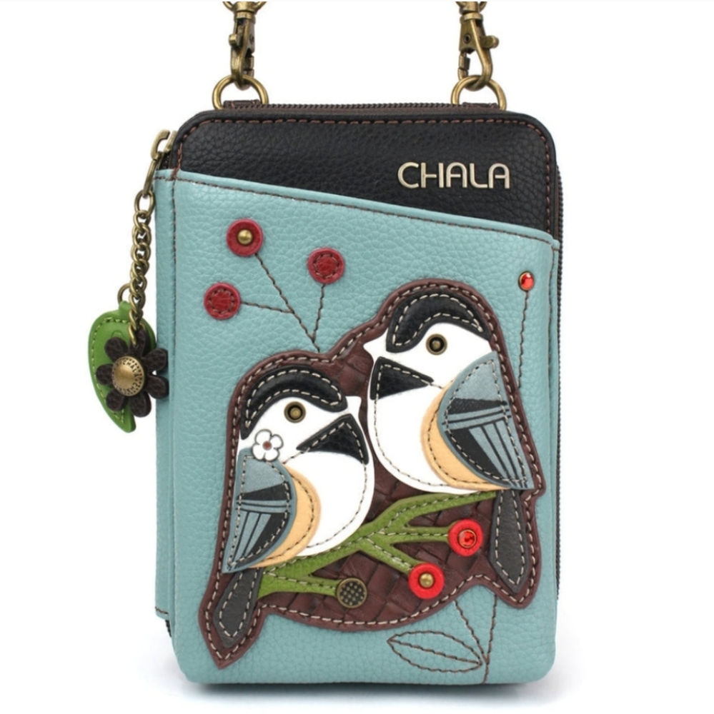 Chala Chickadees Crossbody/Shoulder bag/Wallet, NWOT